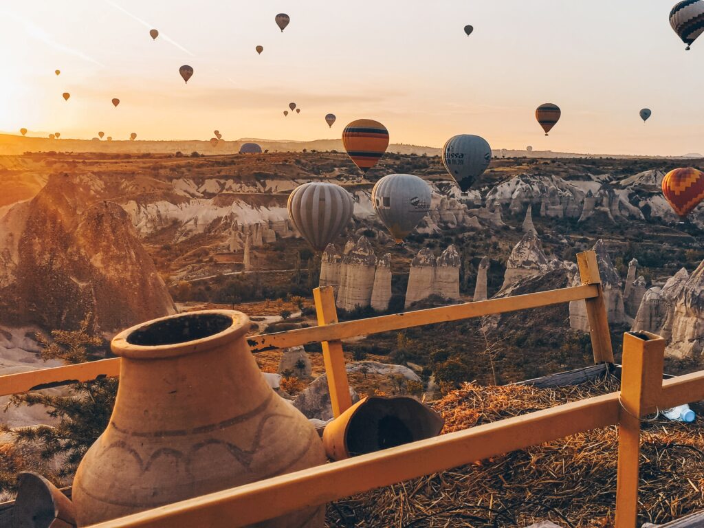 Cappadocia balloons.